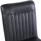 HEW S Pu Black Dining Chair With Black Legs