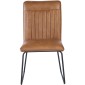 HEW S Pu Brown Dining Chair With Black Legs