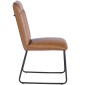 HEW S Pu Brown Dining Chair With Black Legs