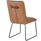 HEW S Pu Brown Dining Chair With Black Legs