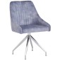 HUGO S Velvet Light Grey - Swivel SSS Legs