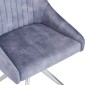 HUGO S Velvet Light Grey - Swivel SSS Legs