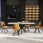 THEO Ceramic Argento Grey Matt Extending Dining Table (120/180cm)