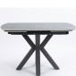 THEO Ceramic Argento Grey Matt Extending Dining Table (120/180cm)