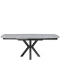 THEO Ceramic Argento Grey Matt Extending Dining Table (120/180cm)