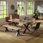 ACACIA LIVE EDGE 180 cm X LEG Dining TABLE