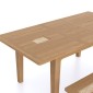 Elegans Natural Oak Extending Dining Table And 4 Chairs