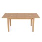 Elegans Natural Oak Extending Dining Table With 2 Chairs and 1 Bench