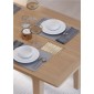Elegans Natural Oak Extending Dining Table With 2 Chairs and 1 Bench