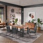 Industrial Acacia Dining Table and 4 Chairs