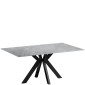 SANTO Ceramic Pearla Grey Gloss - Fixed 160 cm With 4 Chairs