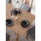 Harlyn Natural Oak 125/165cm Extending Dining Table With 4 Chairs