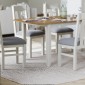 Harlyn Painted 125/165cm Extending Dining Table With 4 Chairs
