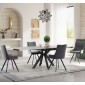 VITO Ceramic Argento Grey - EXT Matt 120/150/180 with 4 Chairs