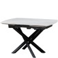 ENZO Ceramic Pearla Grey - EXT Gloss 120/180 With 6 Chairs