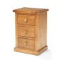 Chunky Pine Kids 3 Drawer Bedside Cabinet