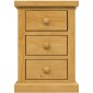 Chunky Pine 3 Drawer Bedside Cabinet
