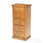 Chunky Pine 5 Drawer Tall Chest of Drawers