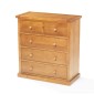 Chunky Pine 2 Over 3 Chest of Drawers