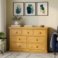 Chunky Pine 3 Over 4 Chest of Drawers
