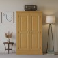 Chunky Pine Kids Double Wardrobe