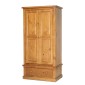 Chunky Pine Gents Double Wardrobe