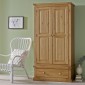 Chunky Pine Gents Double Wardrobe