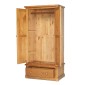 Chunky Pine Gents Double Wardrobe