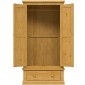 Chunky Pine Gents Double Wardrobe
