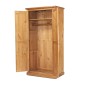 Chunky Pine Ladies Double Wardrobe