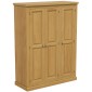 Chunky Pine Triple Wardrobe