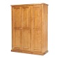 Chunky Pine Triple Wardrobe