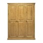 Chunky Pine Triple Wardrobe