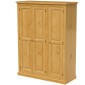 Chunky Pine Triple Wardrobe