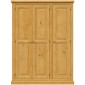 Chunky Pine Triple Wardrobe
