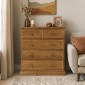 Country Pine 2 Over 3 Drawer Chest of Drawers