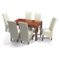 Cuba Sheesham 140 cm Dining Table and 6 Chairs