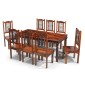 Jali Sheesham 200 cm Thakat Dining Table and 8 Chairs 