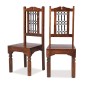 Jali Sheesham High Back Ironwork Dining Chairs