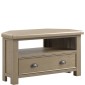 Stoneford Oak Corner TV Unit With Drawer