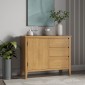 Cadley Oak Small Sideboard with Drawers