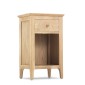 Enfield Oak Small Bedside Cabinet with Drawer