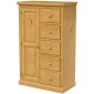 Chunky Pine Combination Wardrobe
