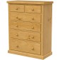 Chunky Pine 2 Over 4 Chest of Drawers