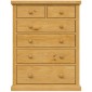 Chunky Pine 2 Over 4 Chest of Drawers