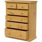 Chunky Pine 2 Over 4 Chest of Drawers