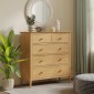 Danbury Oak 2 over 3 Chest of Drawers
