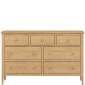 Danbury Oak 7 Drawer Wide Chest