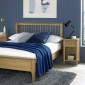 Danbury Oak 4'ft 6" Double Bed