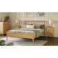Danbury Oak 4'ft 6" Low Foot Double Bed